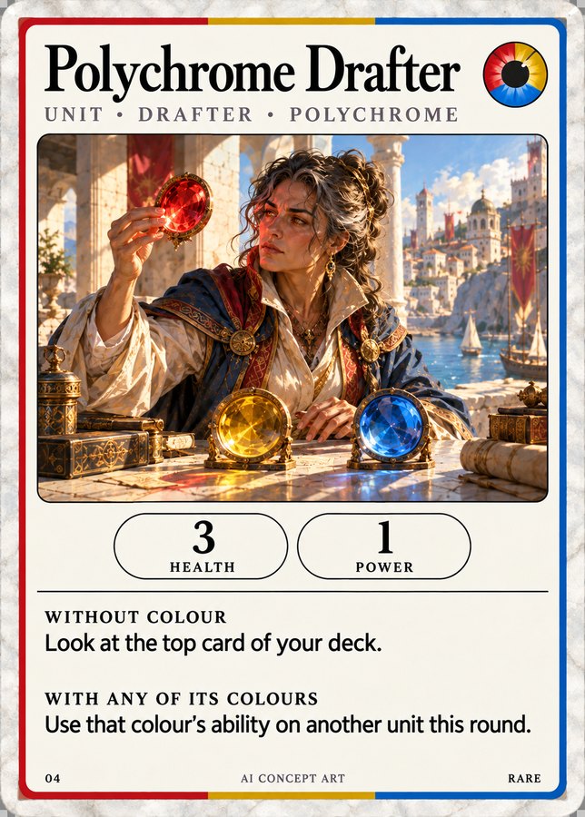 Polychrome Drafter card, Unit · Drafter · Polychrome
