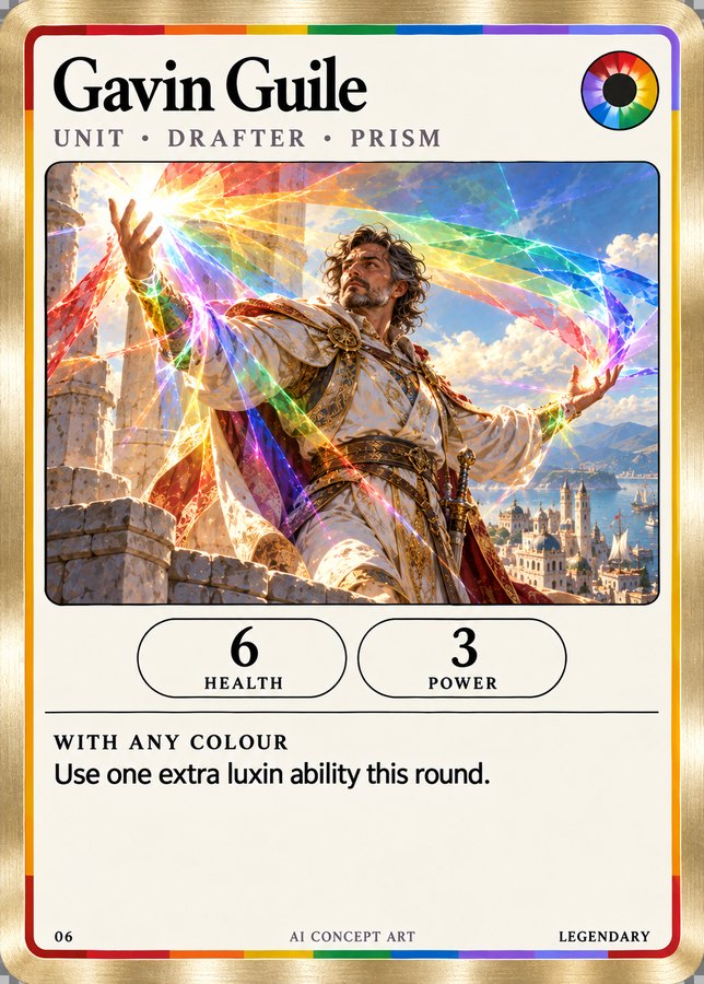 Gavin Guile card, Unit · Drafter · Prism